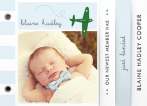 Fly By Baby Birth Announcement Minibook&trade; Cards