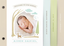 Woodland Beginnings Birth Announcement Minibook&trade; Cards
