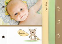 Baby Bear Birth Announcement Minibook&trade; Cards