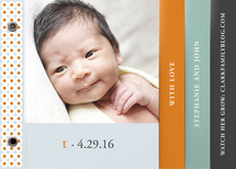 Oh-So-Mod Birth Announcement Minibook&trade; Cards