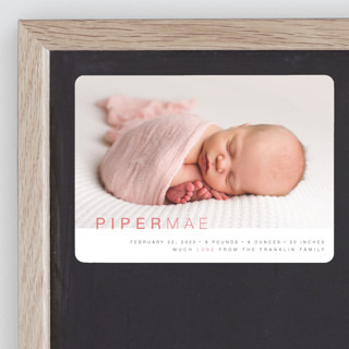 Baby Sophisticate Birth Announcement Magnets