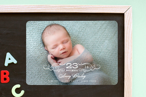 Vintage Baby Birth Announcement Magnets