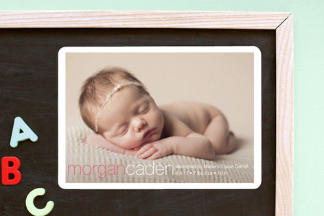 Taylor Birth Announcement Magnets