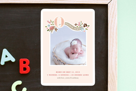 Fairy Tale Beginnings Birth Announcement Magnets