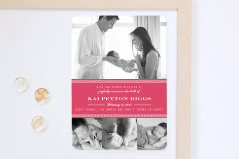 Sweet Arrival Birth Announcement Magnets