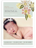 Heirloom Bloom Birth Announcement Magnets