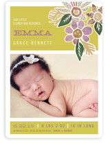 Heirloom Bloom Birth Announcement Magnets