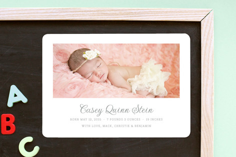 Pure Birth Announcement Magnets