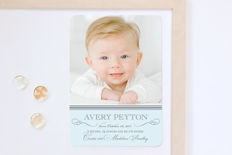 Sweet Sophistication Birth Announcement Magnets