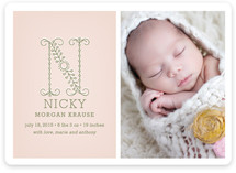Initial Birth Announcement Magnets