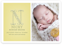Initial Birth Announcement Magnets