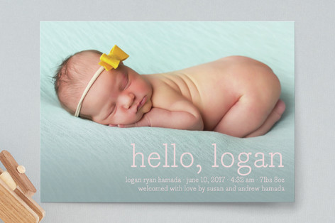 Hello Baby Birth Announcement Postcards
