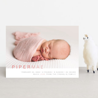 Baby Sophisticate Birth Announcement Postcards