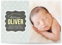 Vintage Paper Birth Announcement Postcards