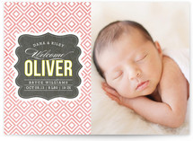 Vintage Paper Birth Announcement Postcards