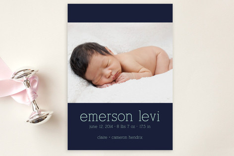 Luxe Birth Announcement Postcards