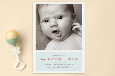 Poetic Birth Announcement Postcards