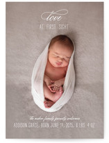 Love at First Sight Birth Announcement Postcards