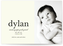float + tiny heart Birth Announcement Postcards