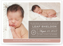 From Your Nose to Your Toes Birth Announcement Postcards