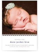Sweet Lace Birth Announcement Postcards