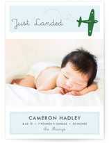 Fly By Baby Birth Announcement Postcards