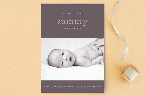 Bebe Chic Birth Announcement Postcards