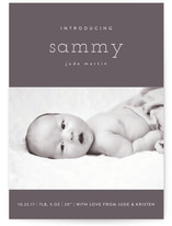 Bebe Chic Birth Announcement Postcards