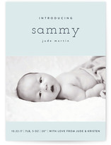 Bebe Chic Birth Announcement Postcards