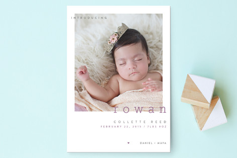 Innocent Birth Announcement Postcards