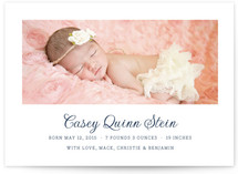 Pure Birth Announcement Postcards