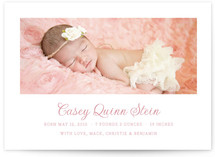 Pure Birth Announcement Postcards
