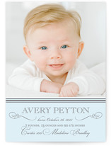 Sweet Sophistication Birth Announcement Postcards