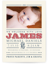 Wild West Baby Birth Announcement Postcards