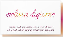 Smoldering Business Cards
