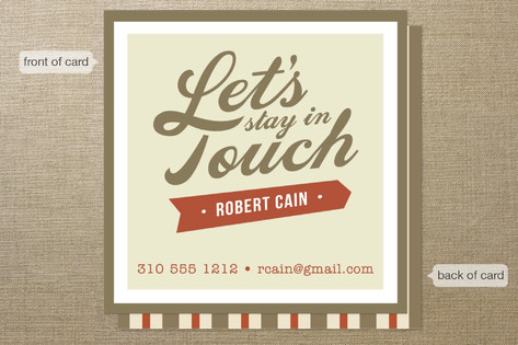 Stay in Touch Business Cards
