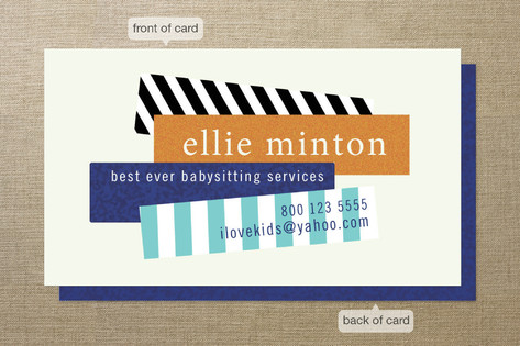 Bar Graph Business Cards