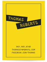 Simple and Twisted Business Cards