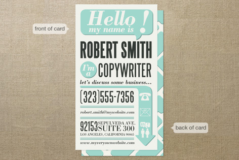 Hello, I'm A Business Cards