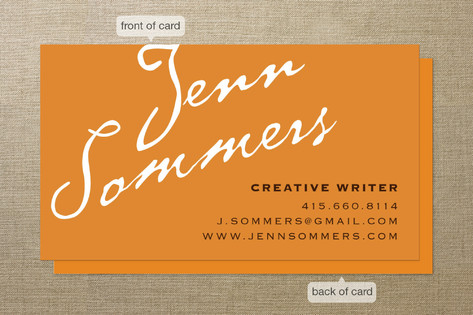 Antique Copperplate Business Cards