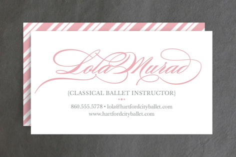 Ballerina Beauty Business Cards