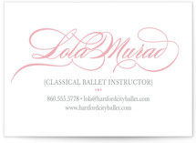 Ballerina Beauty Business Cards