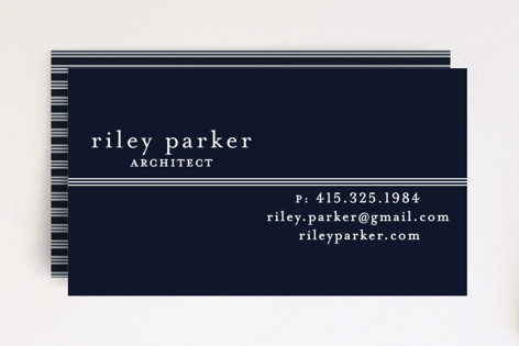 Striped Divide Business Cards