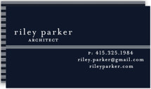 Striped Divide Business Cards