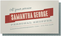 Vintage Streamer Business Cards
