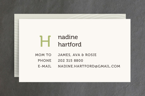 Initial Business Cards