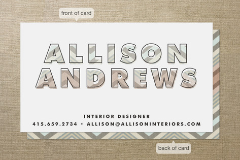 A Zig Plus A Zag Business Cards