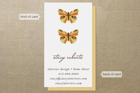 Botanical Butterfly Business Cards