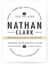 Classical Composition Business Cards