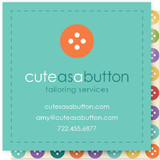 Cute as a Button Business Cards